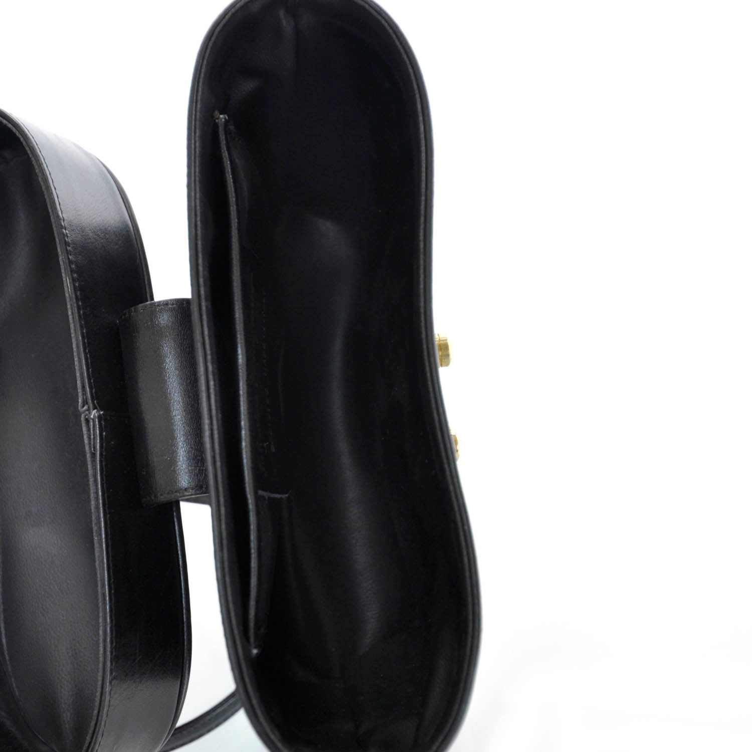 FASHIONPHILE SALVATOREFERRAGAMOVintageLeatherShoulderBagBlack 8 of 8