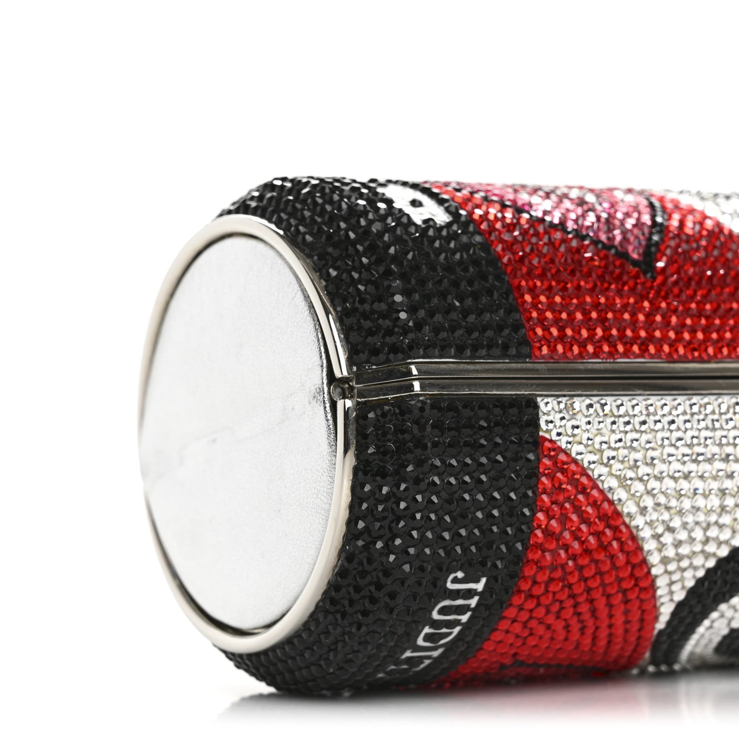 Crystal Cola Can Minaudiere Clutch Red Multicolor