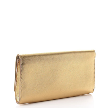 Louis Vuitton Calfskin Neo Sobe Louise EW Clutch Gold 3 of 9