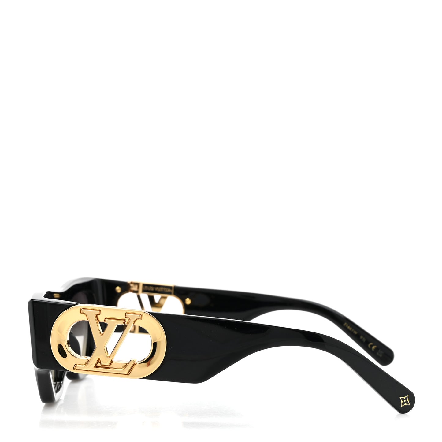 Acetate LV Link Square Sunglasses Z1661W Black
