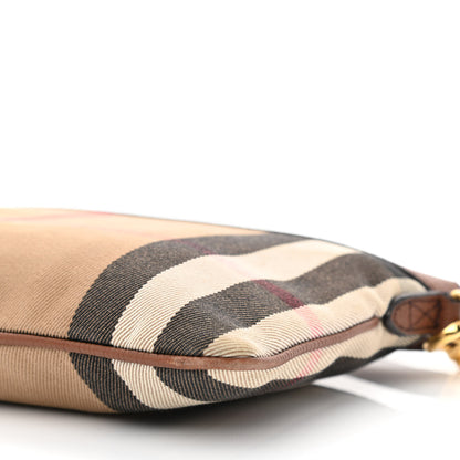 Burberry House Check Derby Peyton Crossbody Clutch Bag Tan 11 of 15