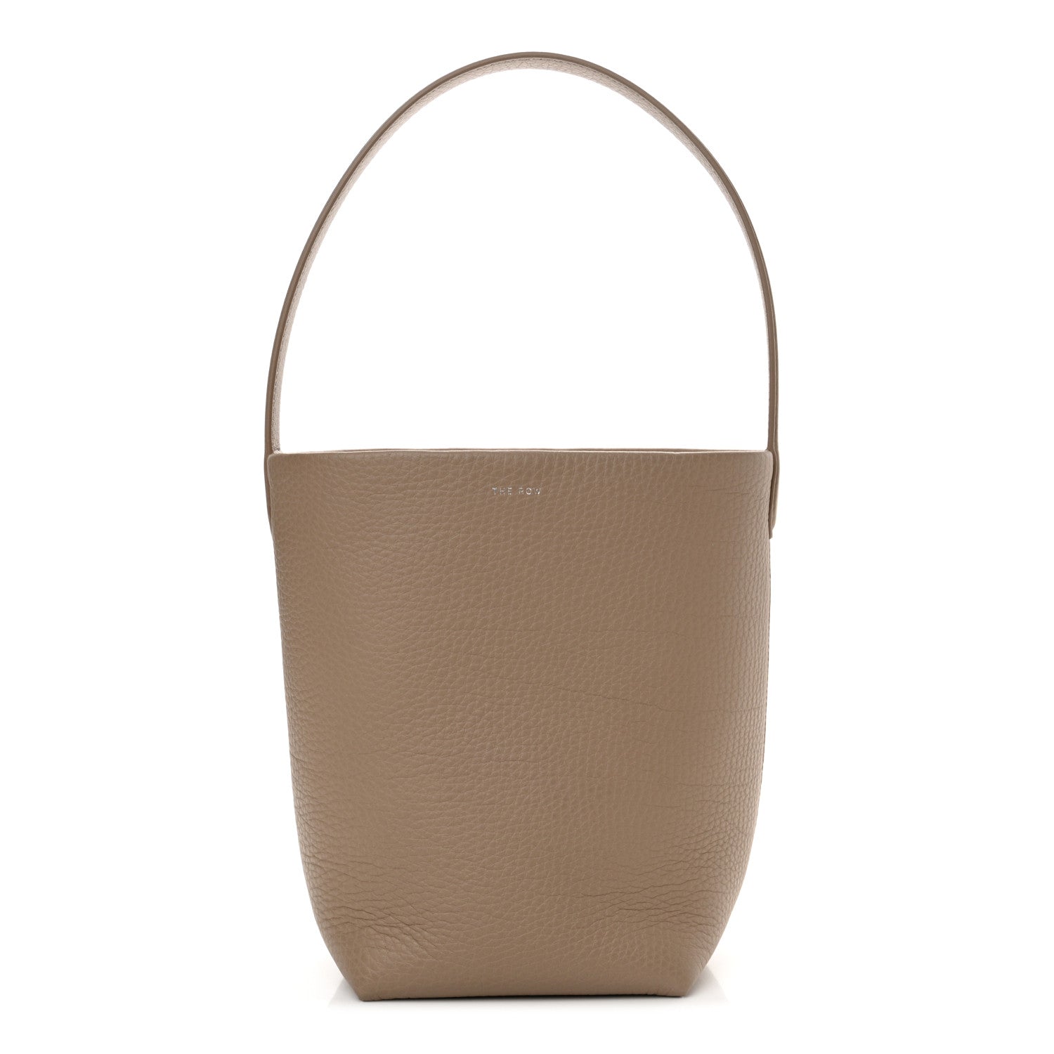 The Row Grained Calfskin Small N/S Park Tote Dark Taupe 1 of 9
