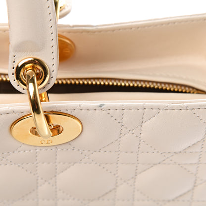 Christian Dior Lambskin Cannage Large Lady Dior Light Beige 8 of 21