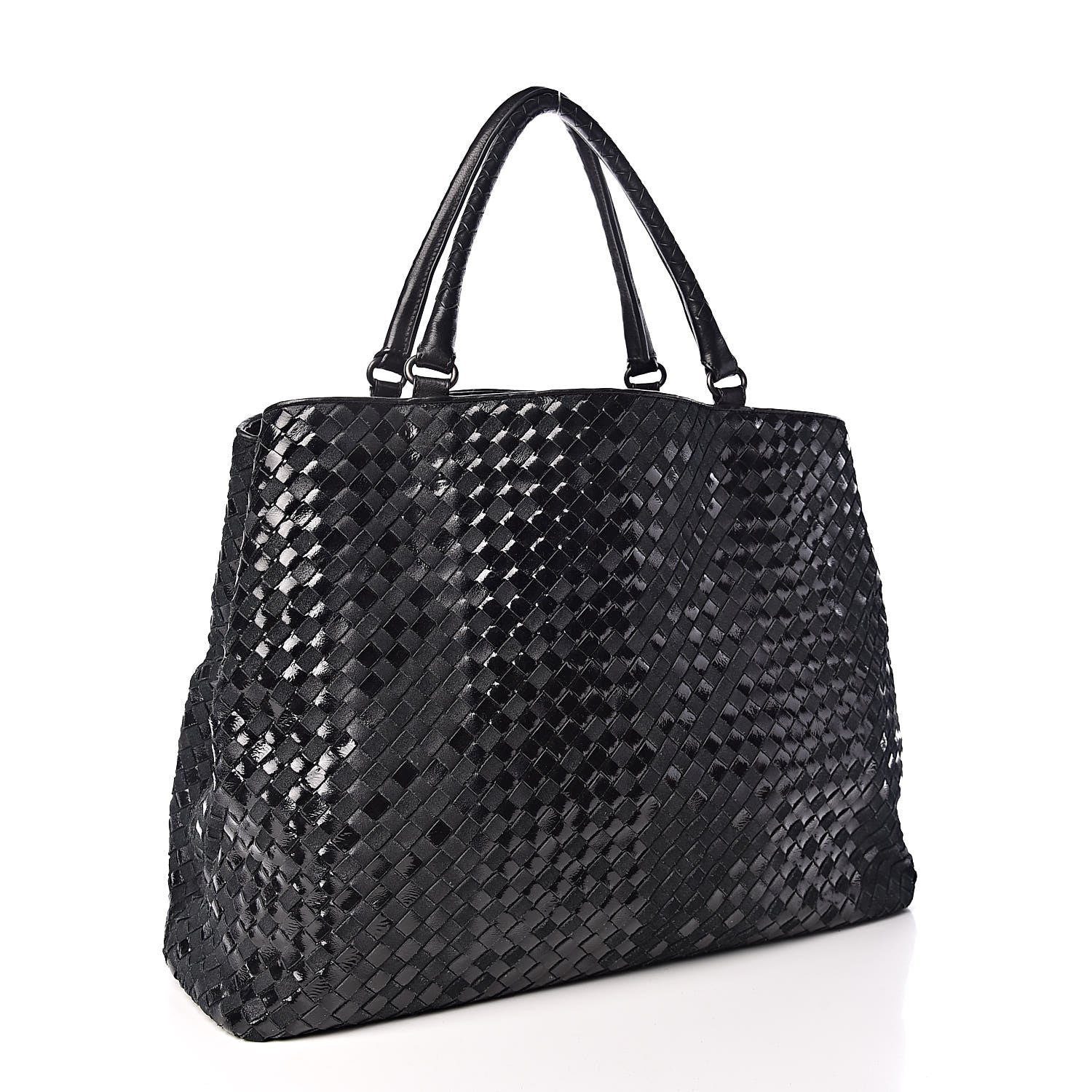Bottega Veneta Intrecciato Rugiada Vintaga Shopper Black 3 of 10