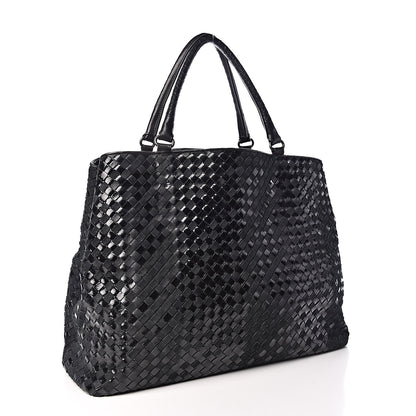 Bottega Veneta Intrecciato Rugiada Vintaga Shopper Black 3 of 10