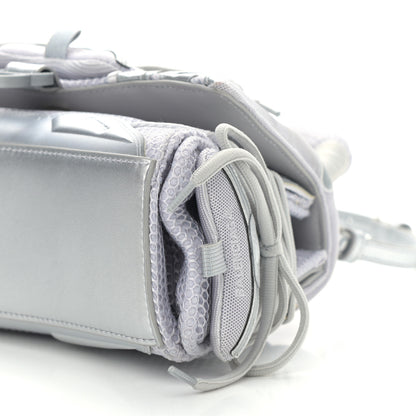 Balenciaga Faux Calfskin Fabric Small Sneakerhead Top Handle Bag Silver 10 of 14