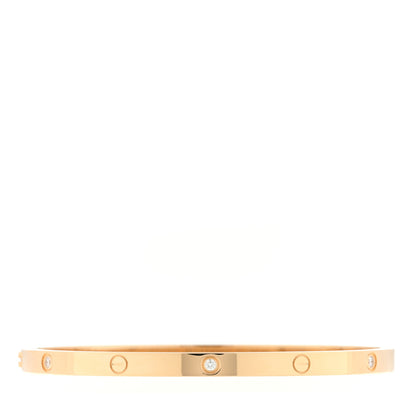 Cartier 18K Yellow Gold 6 Diamond Small LOVE Bracelet 16 2 of 7