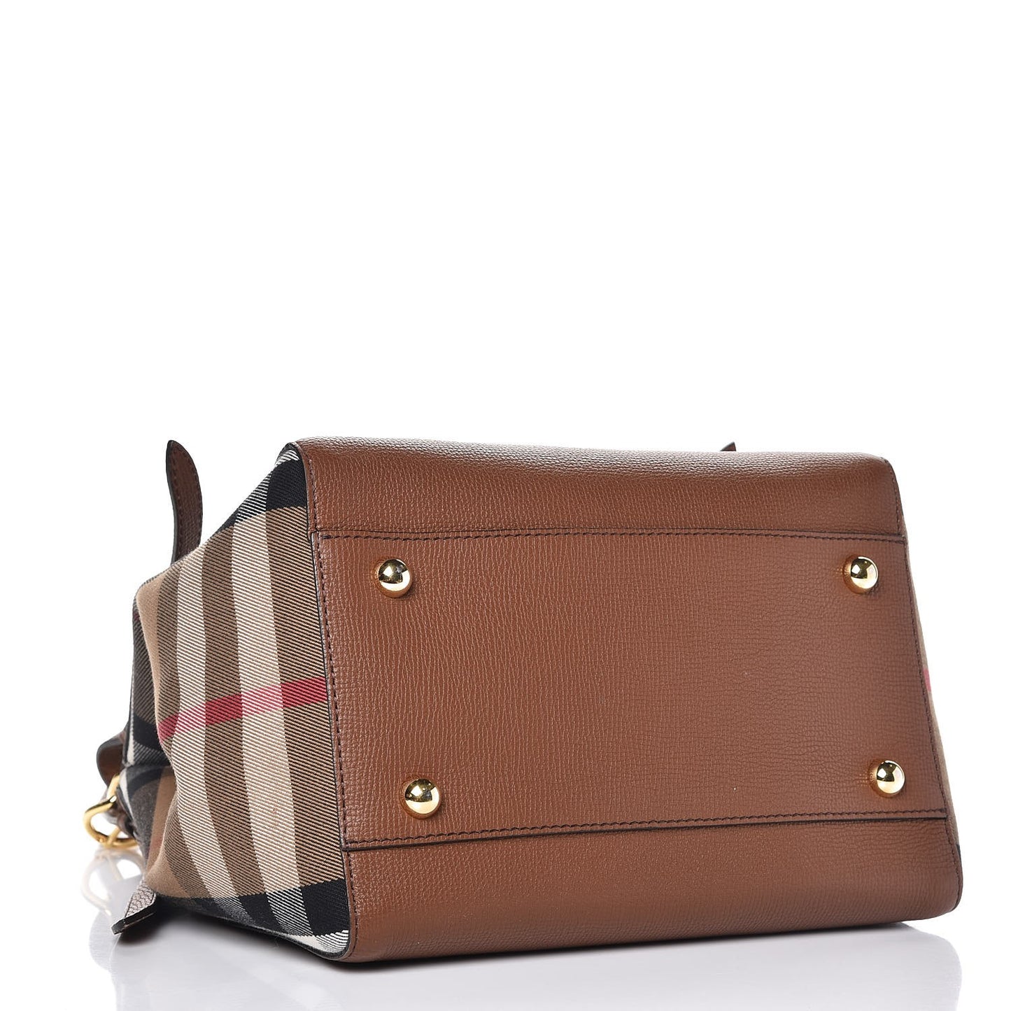 Grainy Calfskin House Check Small Canterbury Dark Sand