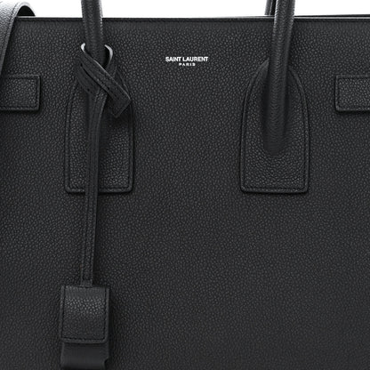 Saint Laurent Grained Calfskin Small Sac De Jour Black 8 of 10