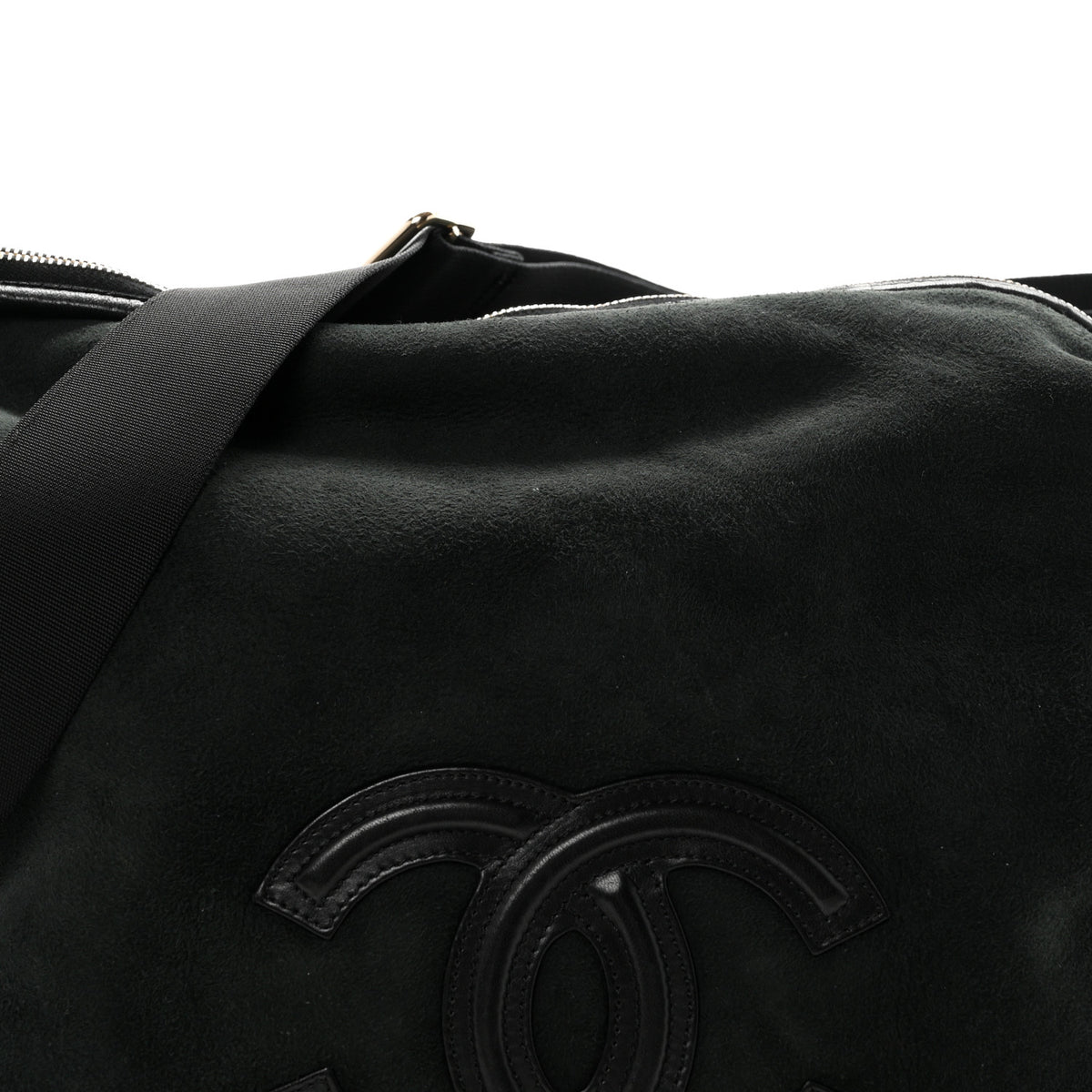 Chanel Suede Sparkling Winter Messenger Black 8 of 10