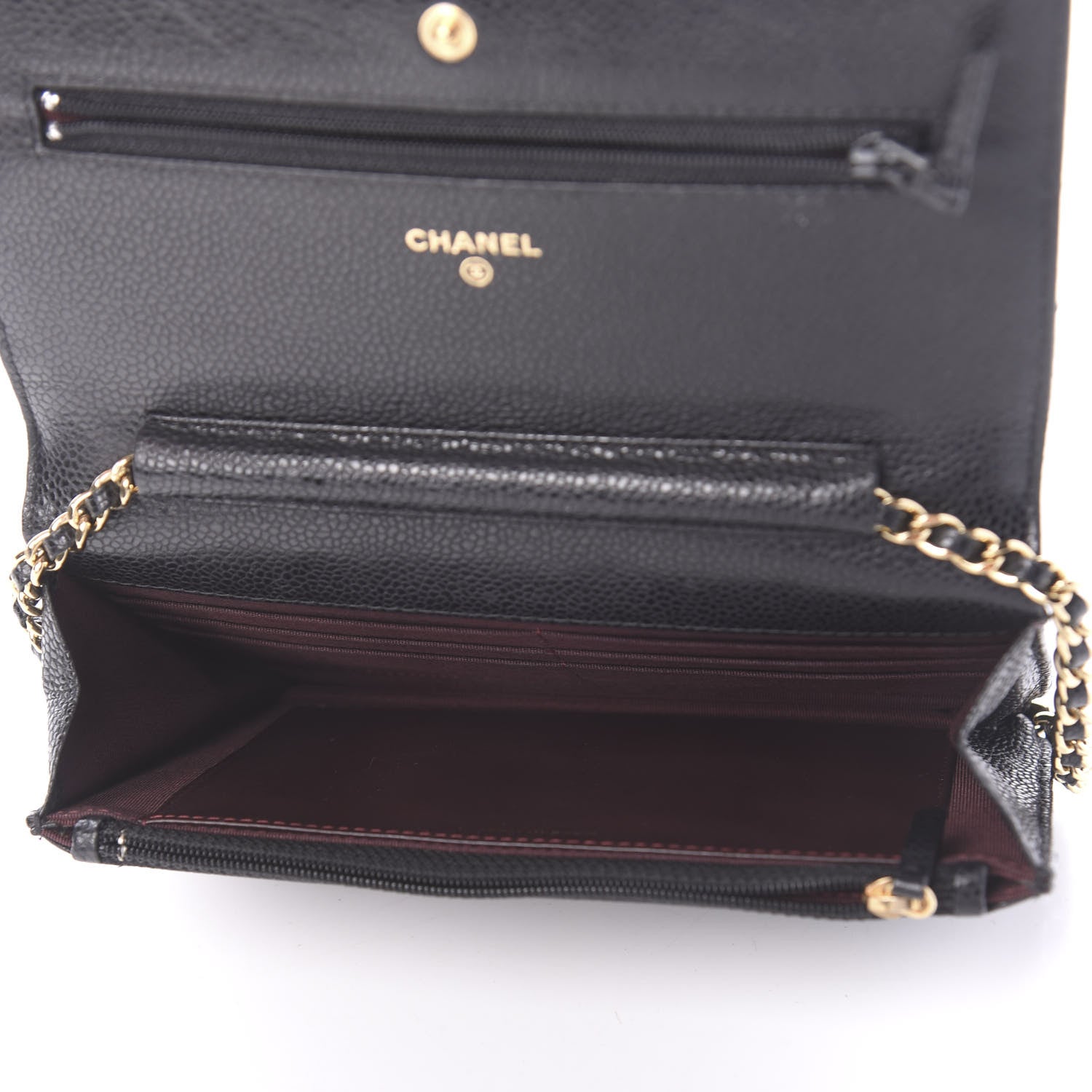 Chanel Caviar Quilted Wallet On Chain WOC Black 5 of 11