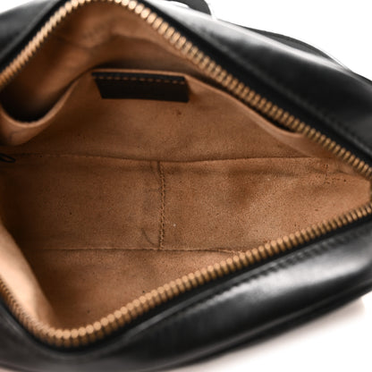 Gucci Calfskin Matelasse Mini GG Marmont Chain Shoulder Bag Black 5 of 11