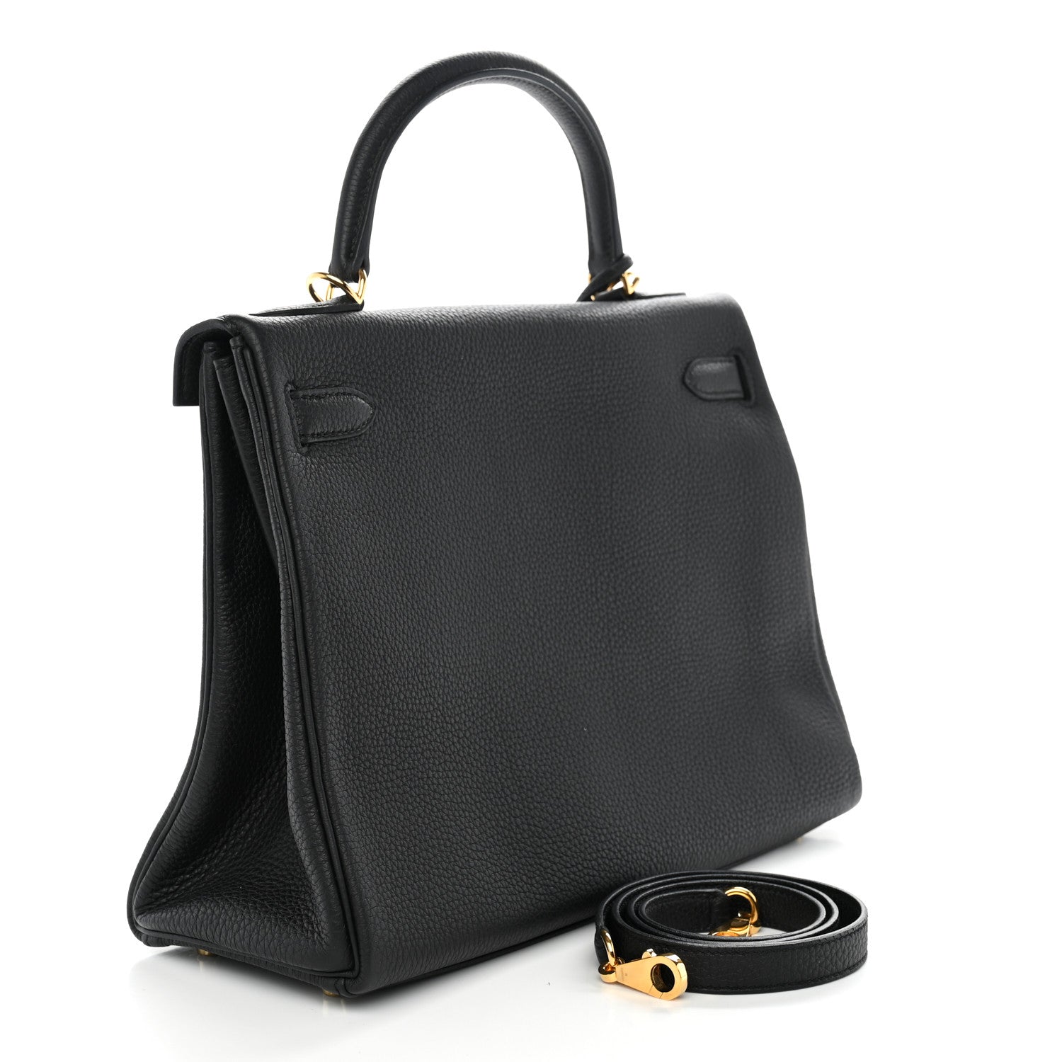 Hermes Togo Kelly Retourne 32 Black 3 of 12
