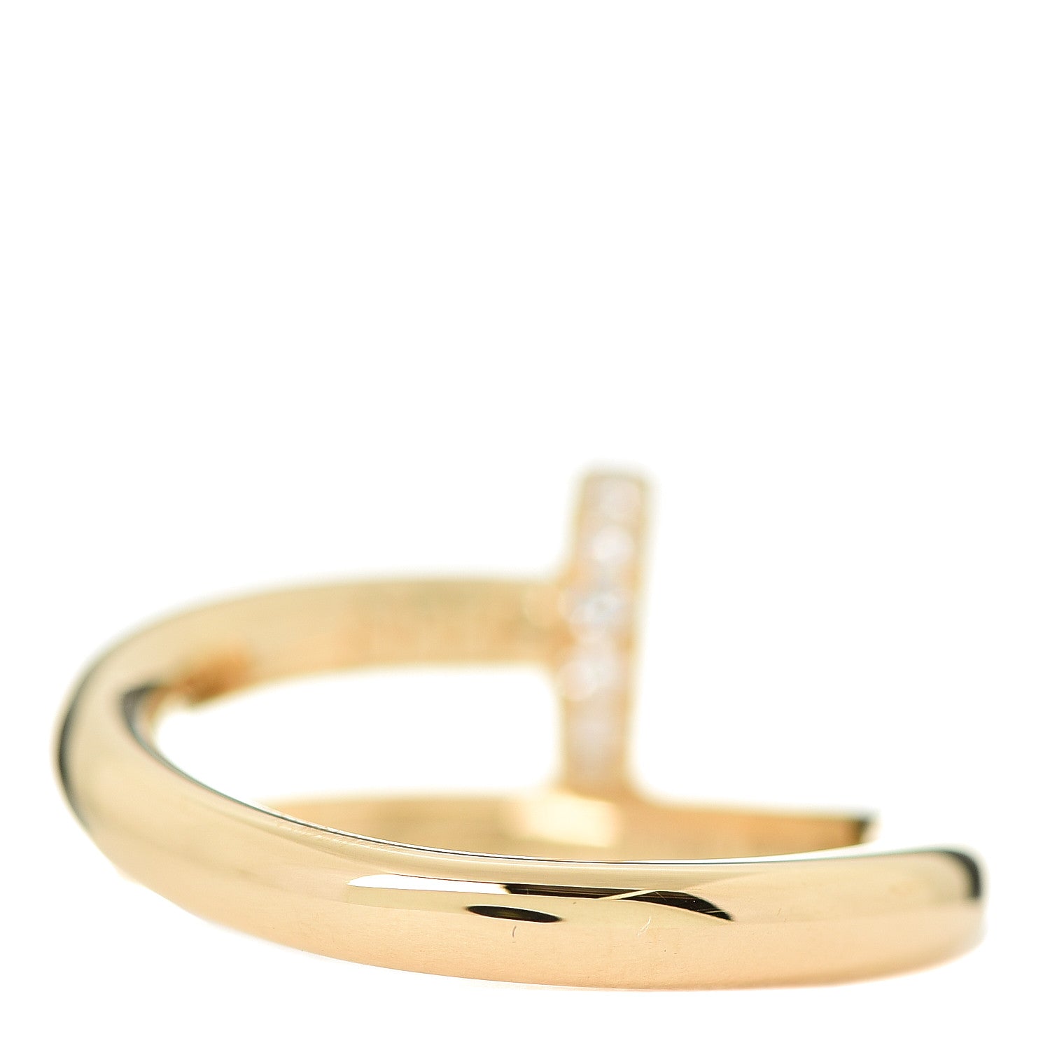 Cartier 18K Yellow Gold Diamond Juste Un Clou Ring 50 5.25 3 of 6