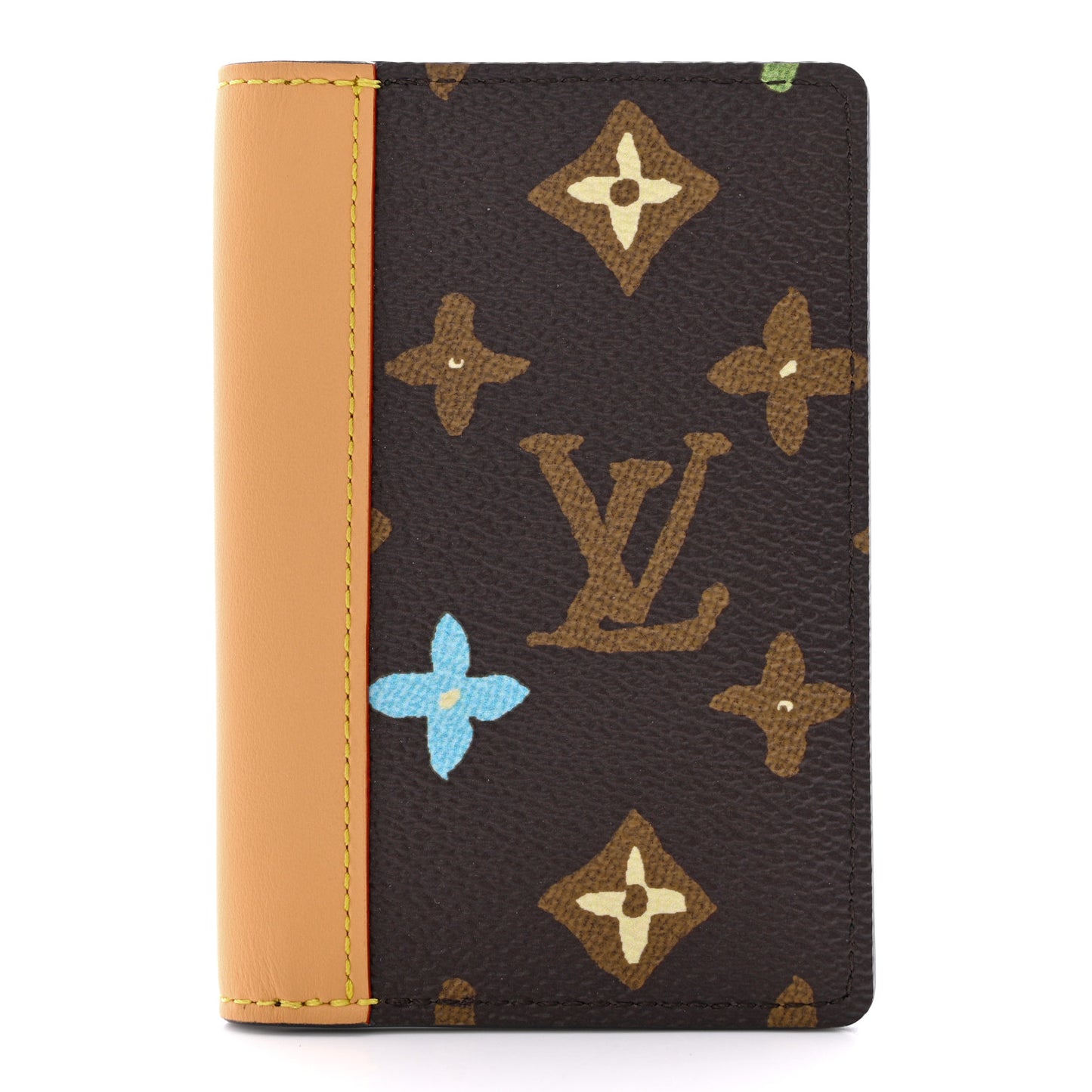 Monogram Craggy Pocket Organizer Chocolate