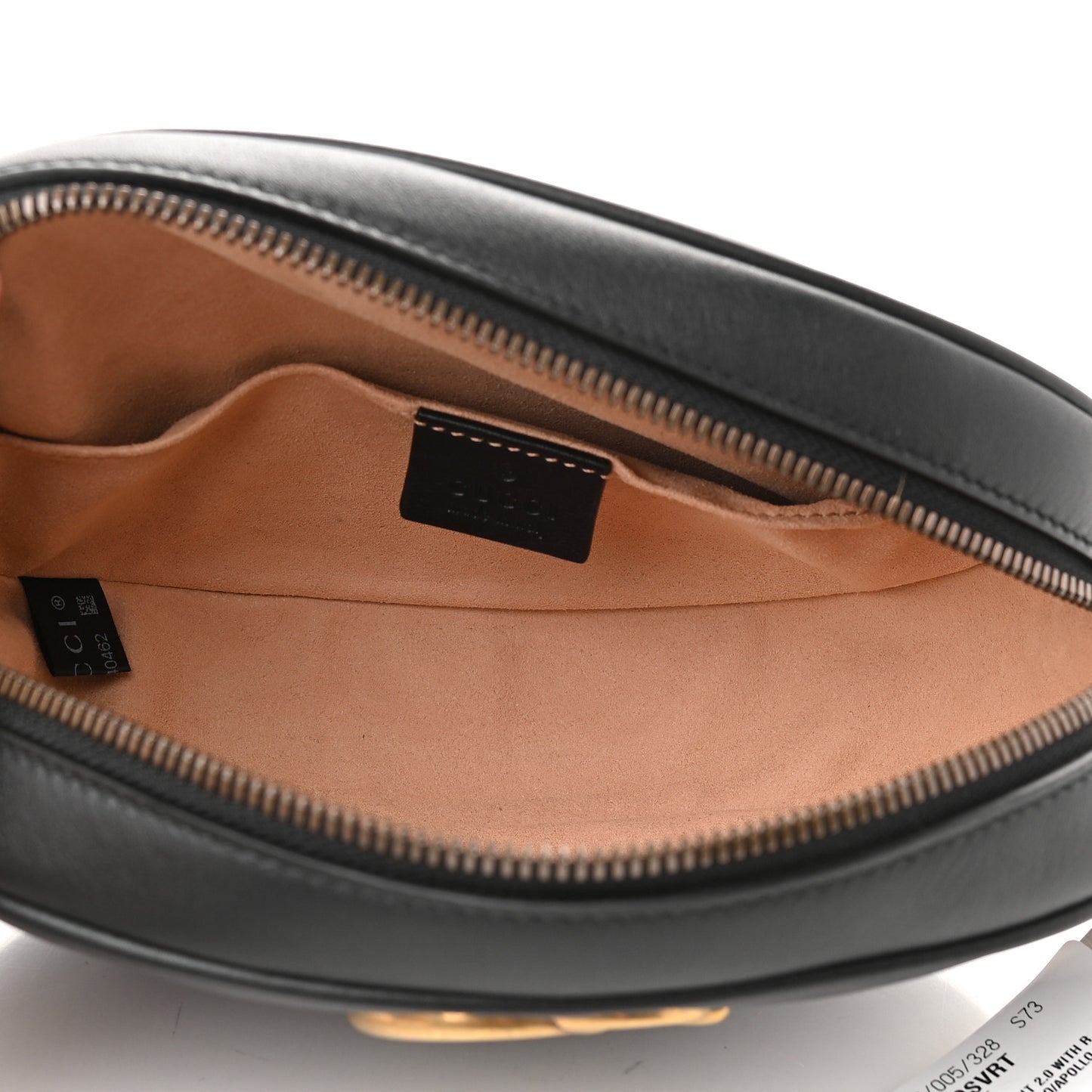 Calfskin Matelasse GG Marmont Belt Bag 95 38 Black