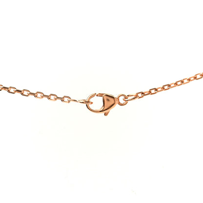 Hermes Lacquered Rose Gold Mini Pop H Pendant Necklace Rose Extreme 5 of 6