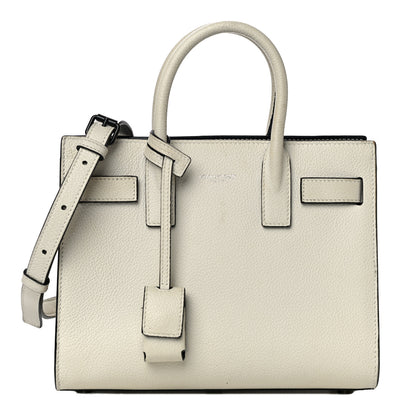 Saint Laurent Grained Calfskin Nano Sac De Jour Porcellana Black 1 of 11