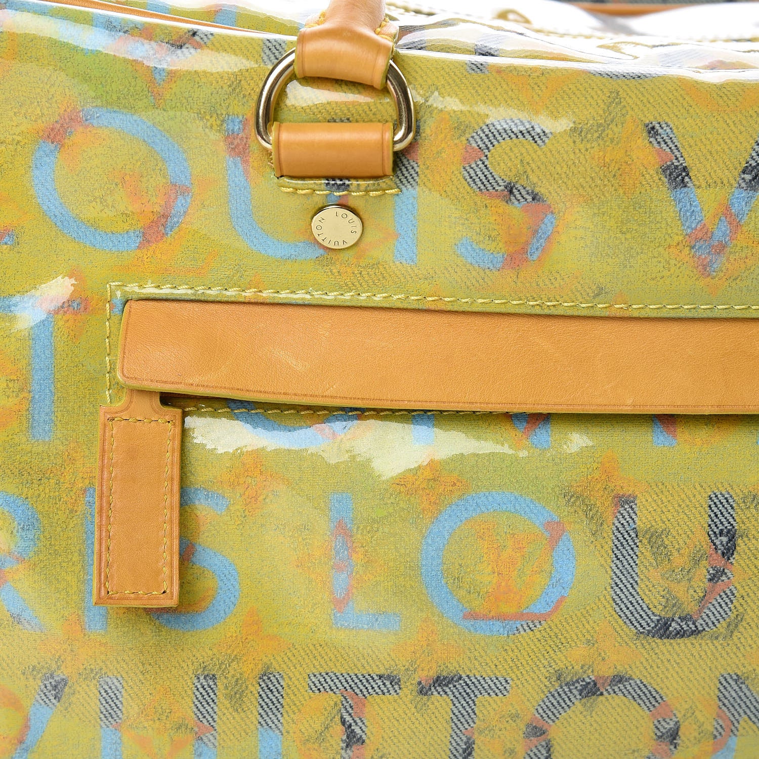 Louis Vuitton Monogram Pulp Defile Weekender PM Yellow 15 of 16