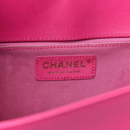 Chanel Lambskin Quilted Medium Boy Flap Pink 6 of 21