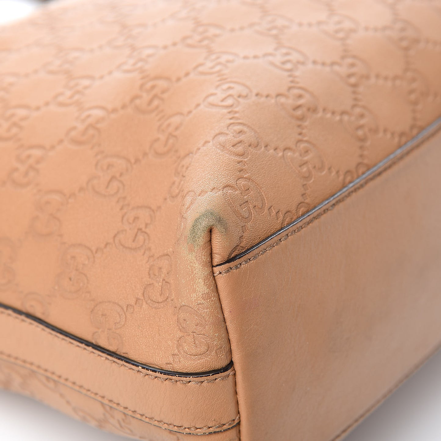 Guccissima GG Charm Hobo Beige