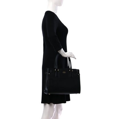 Salvatore Ferragamo Hammered Calfskin Briana Tote Black 2 of 10