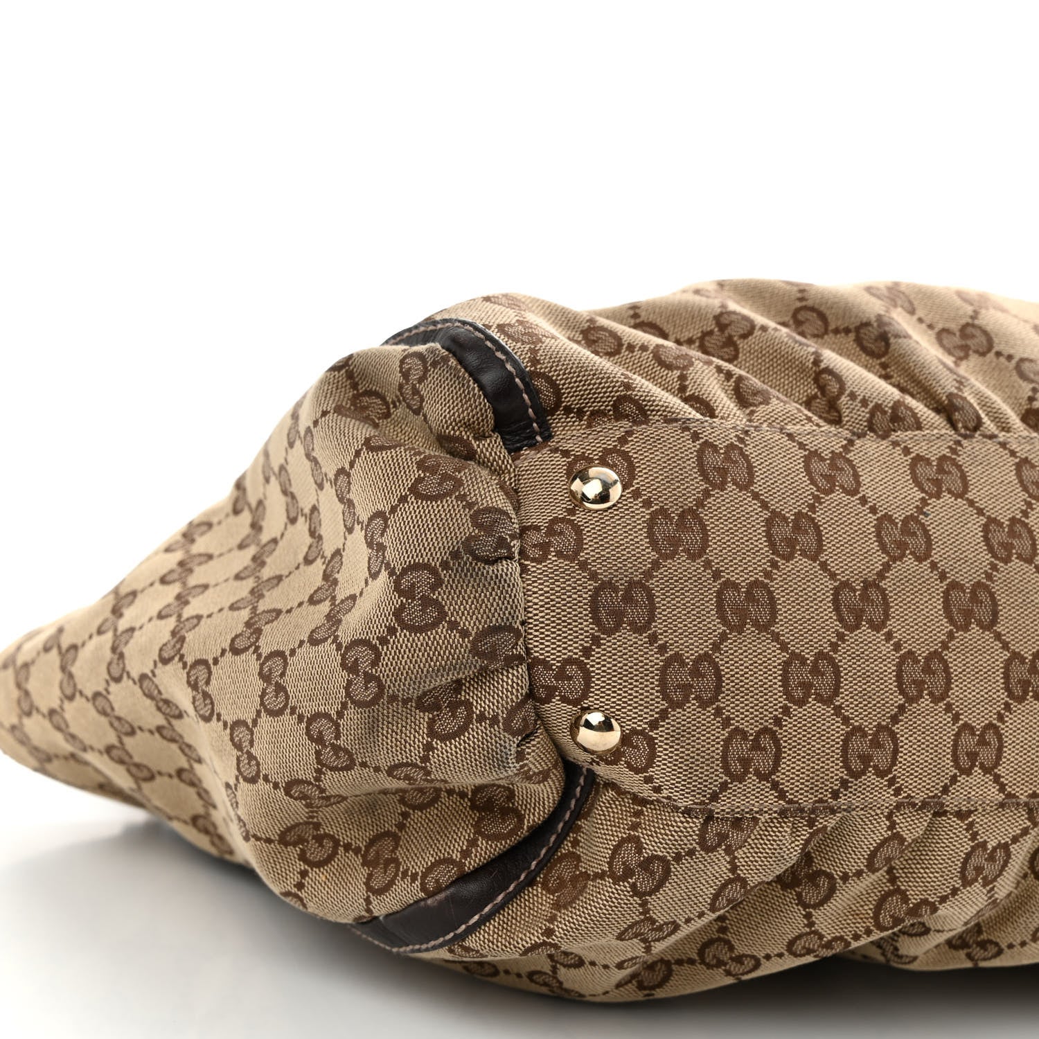Gucci Monogram D Gold Tote Dark Brown 9 of 11