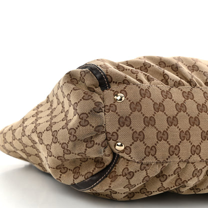Gucci Monogram D Gold Tote Dark Brown 9 of 11