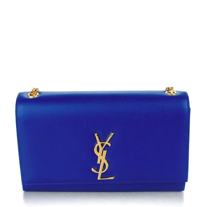 Saint Laurent Grain De Poudre Medium Classic Monogram Kate Satchel Ultramarine 1 of 8