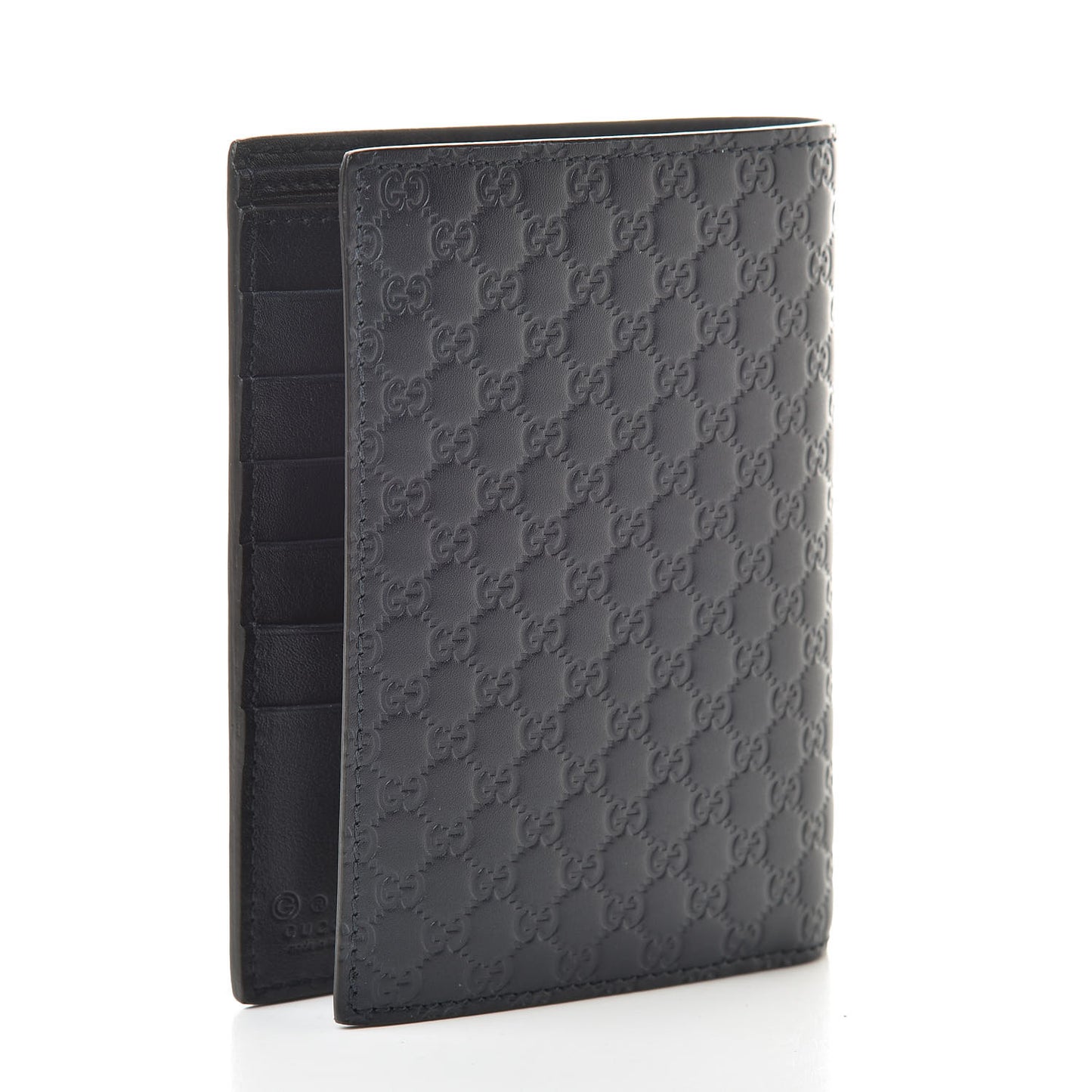 Microguccissima Passport Case Blue