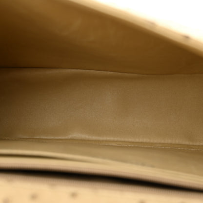 Chanel Ostrich Jumbo Single Flap Light Beige 5 of 12