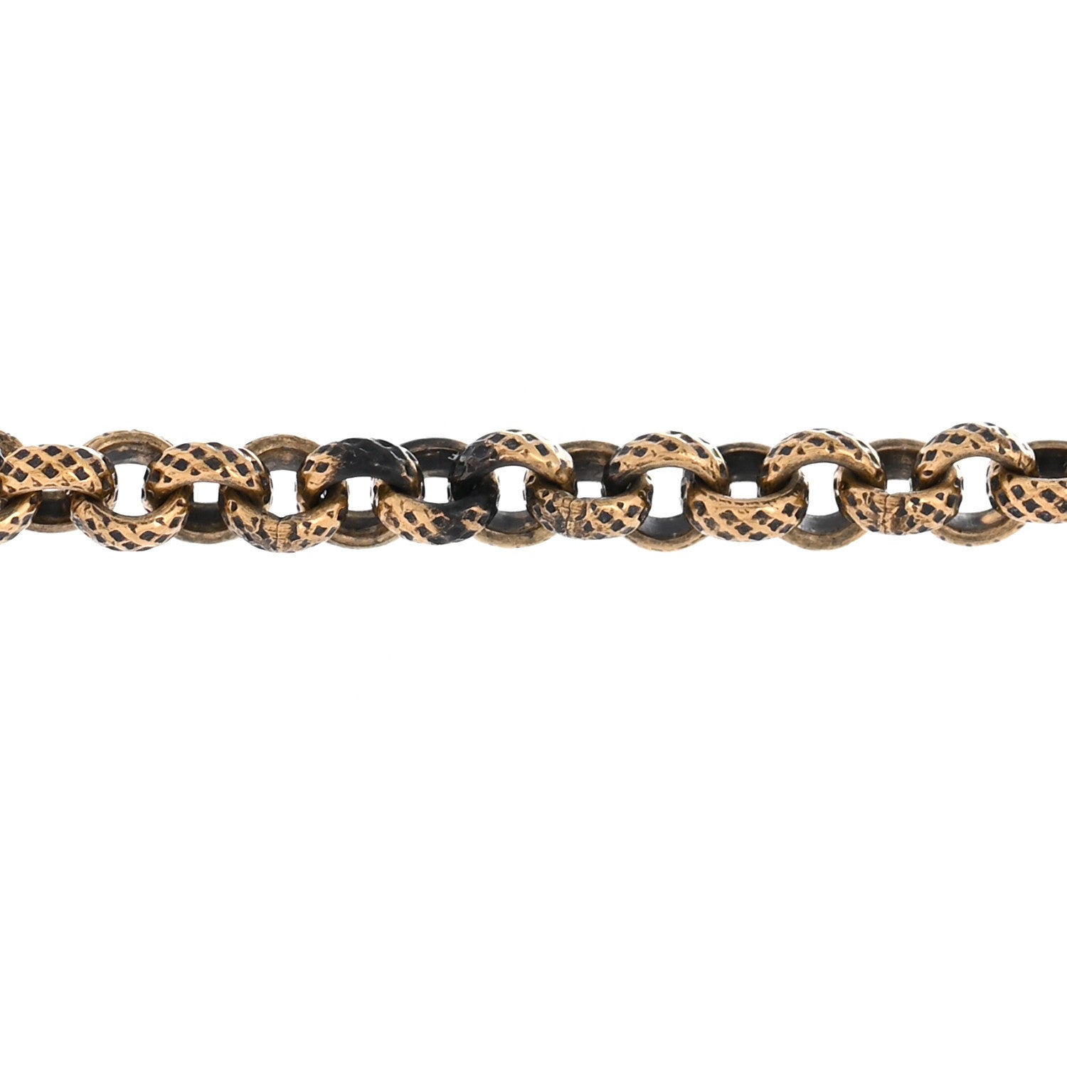 Gucci Crystal Embellished Double G Necklace Aged Gold 9 of 12