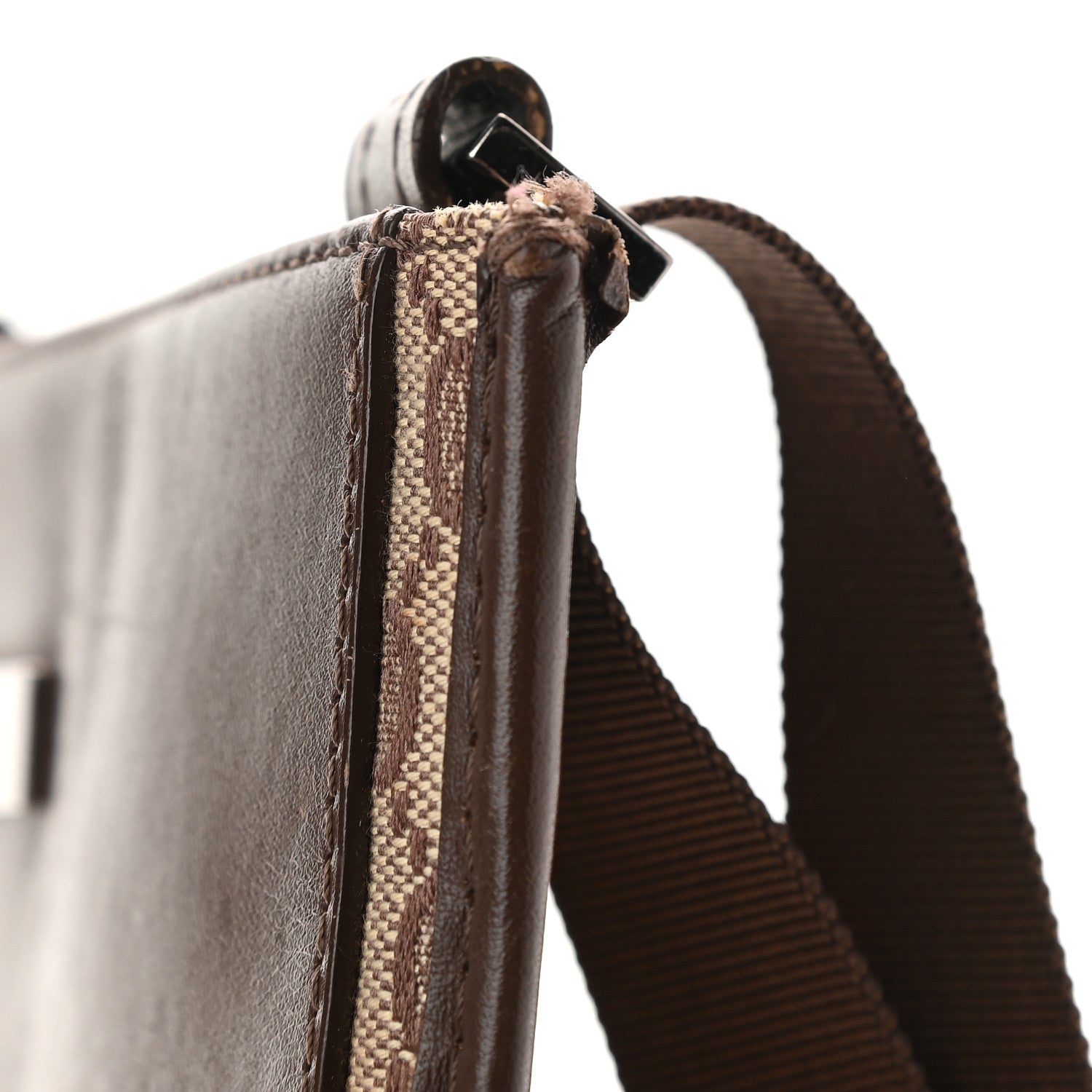 Gucci Monogram Messenger Crossbody Bag Dark Brown 9 of 9