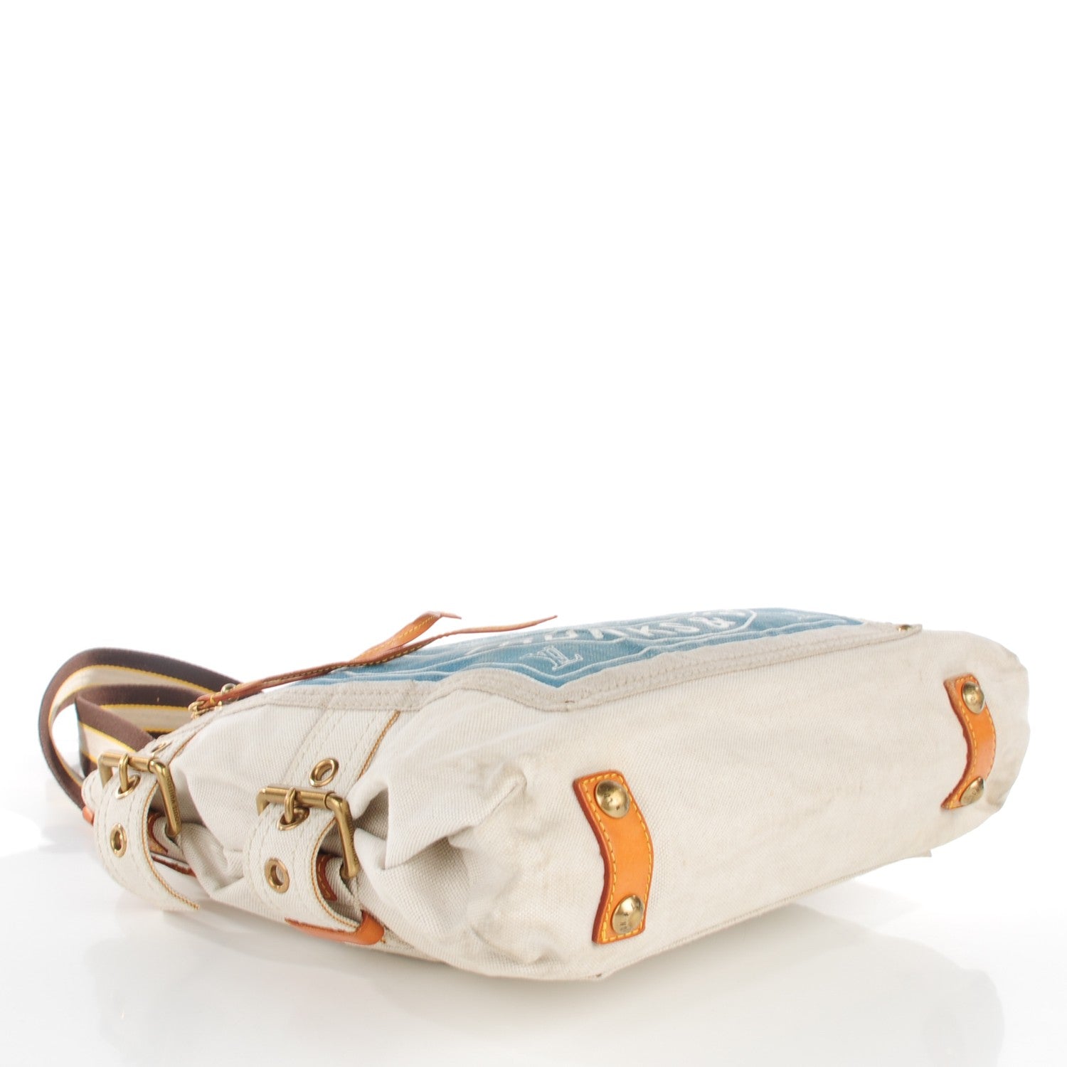 Louis Vuitton Toile Globe Shopper Cabas MM Blue 5 of 10
