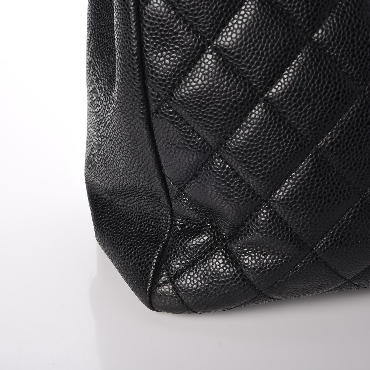Caviar Quilted Grand Shopping Tote GST Black