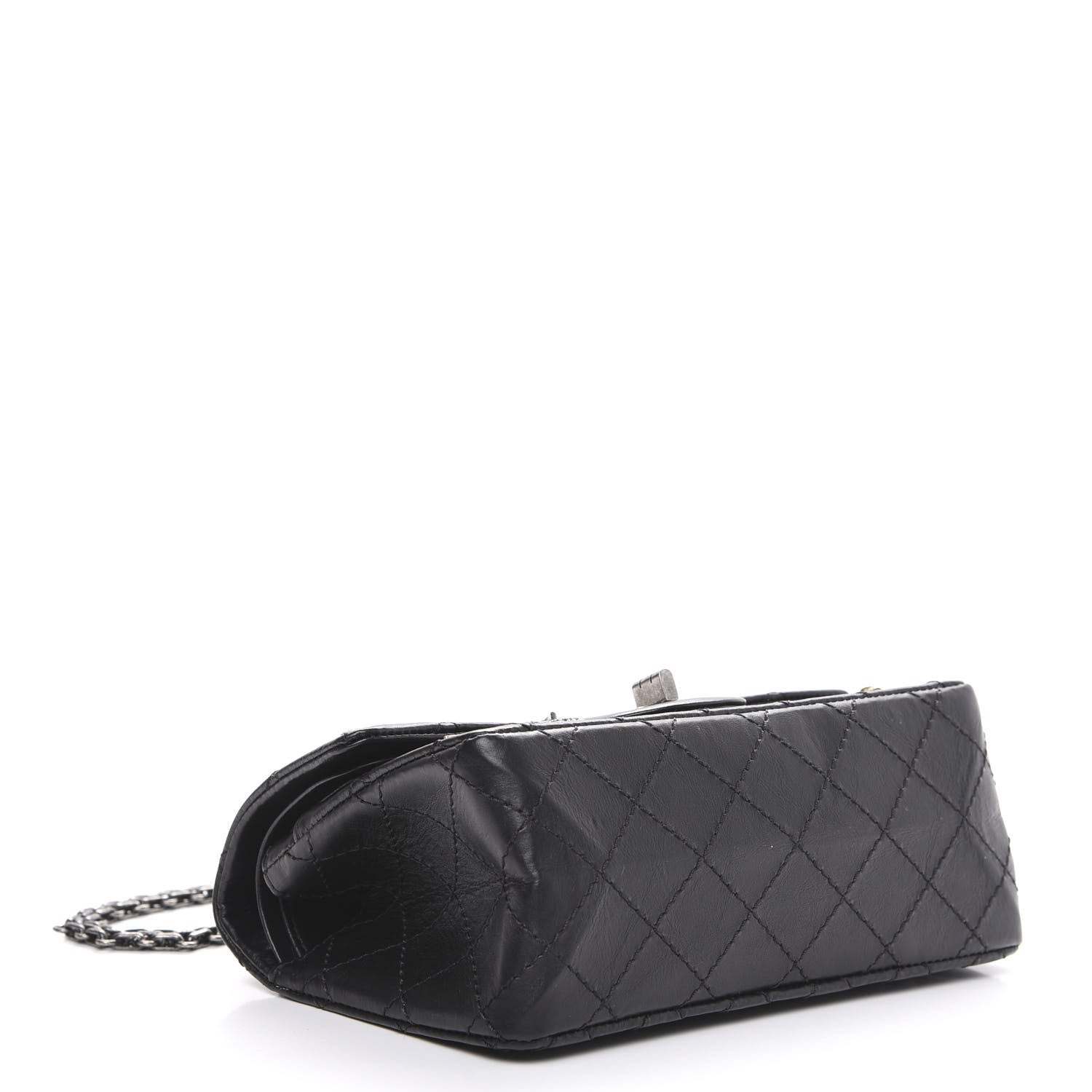 Chanel Aged Calfskin Lucky Charms 2.55 Reissue 224 Flap Black 4 of 11