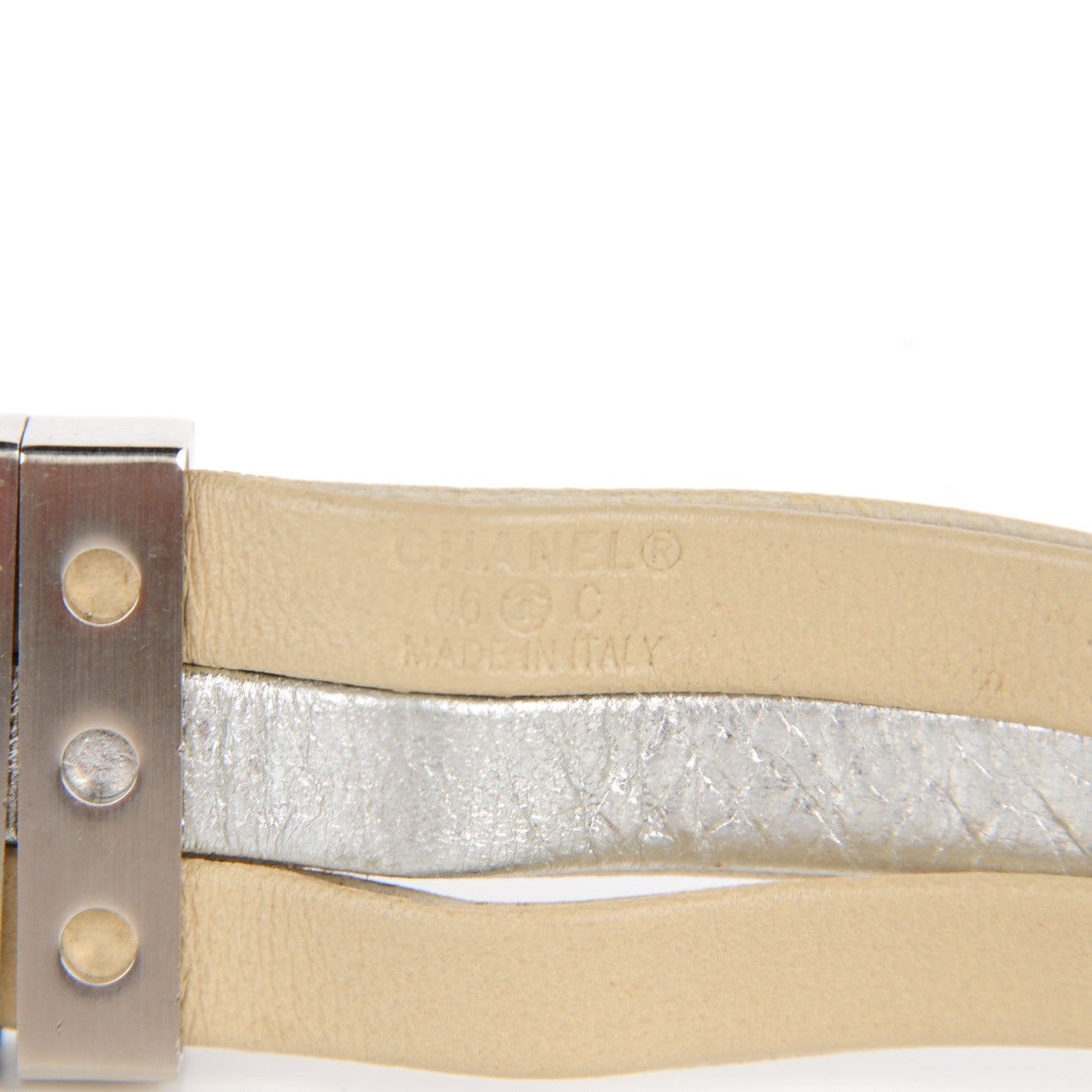 Chanel Satin Braided Resin CC Belt 90 36 Blue Gold 6 of 8