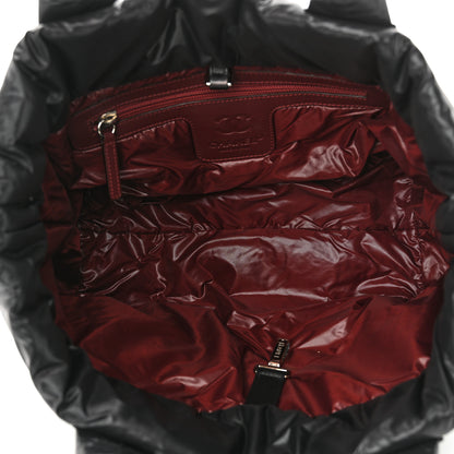 Chanel Nylon Quilted Small Coco Cocoon Tote Black 5 of 10