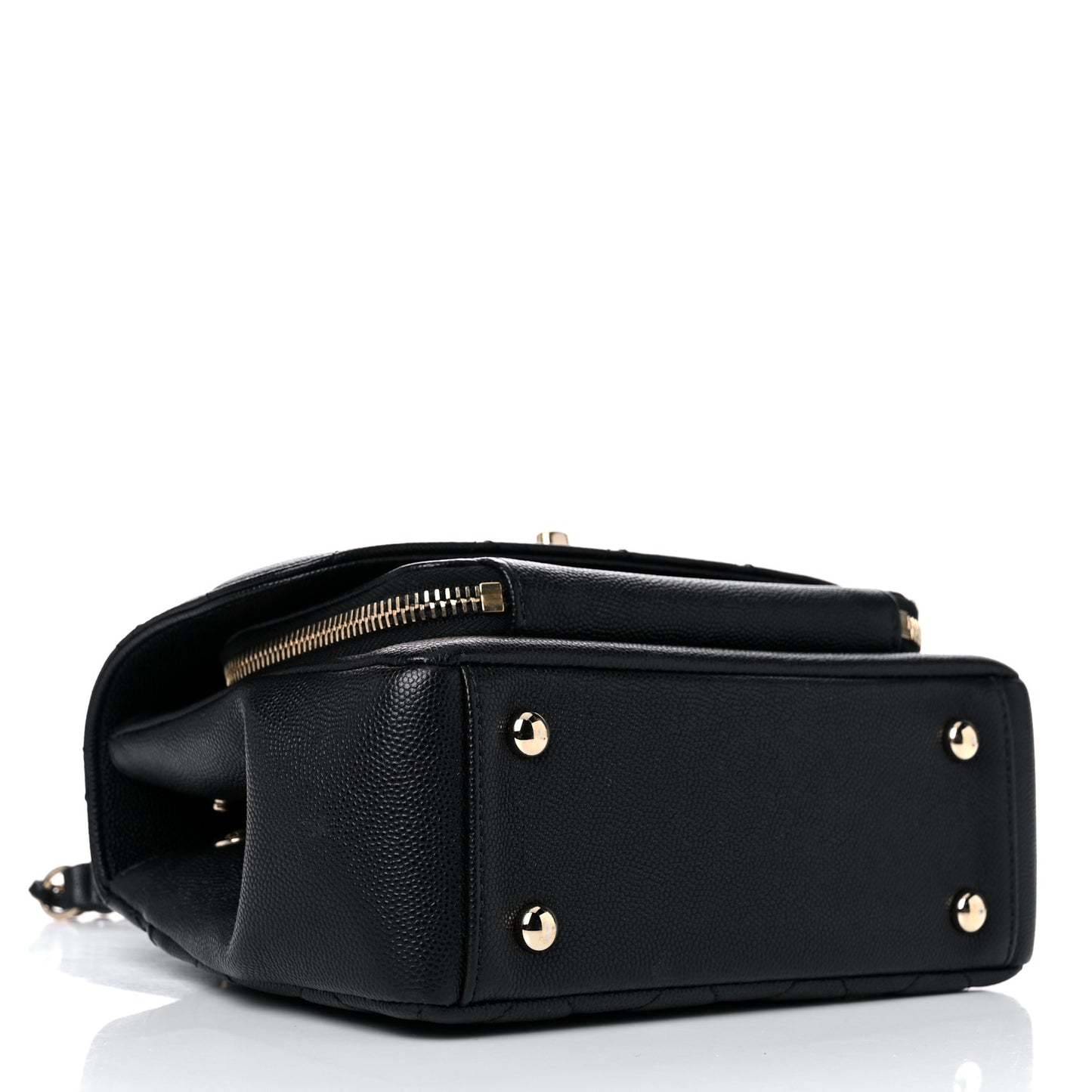 Caviar Quilted Small Business Affinity Flap Black