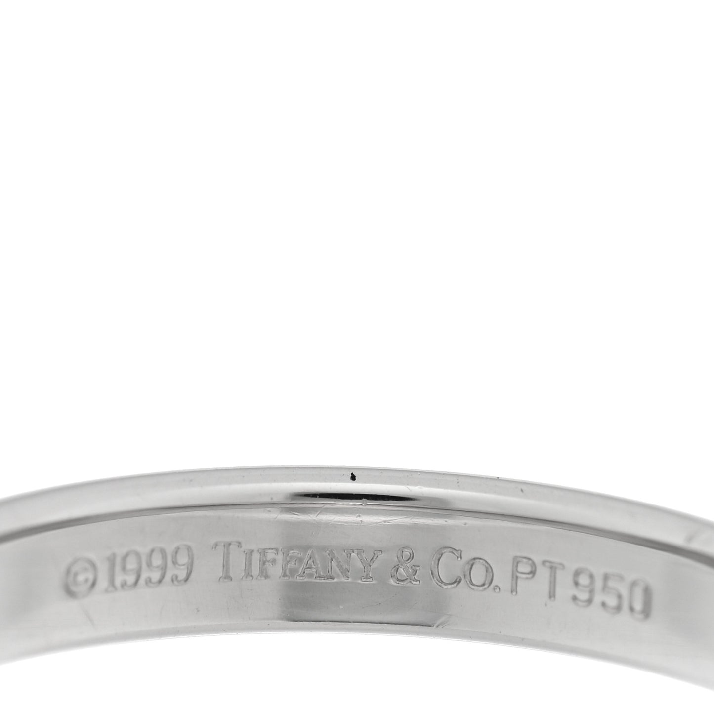 Platinum 3mm Forever Wedding Band Ring 50 5.5