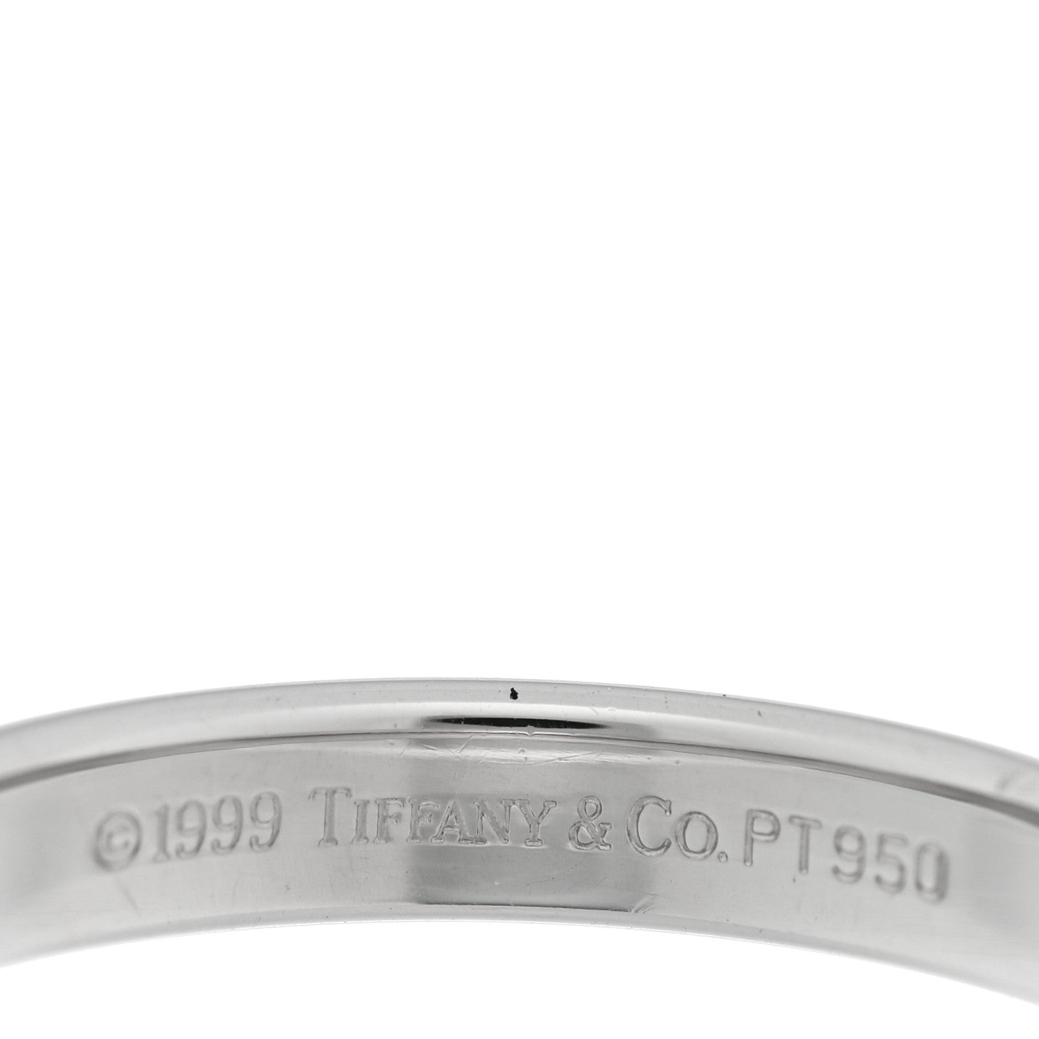 Tiffany Platinum 3mm Forever Wedding Band Ring 50 5.5 4 of 5