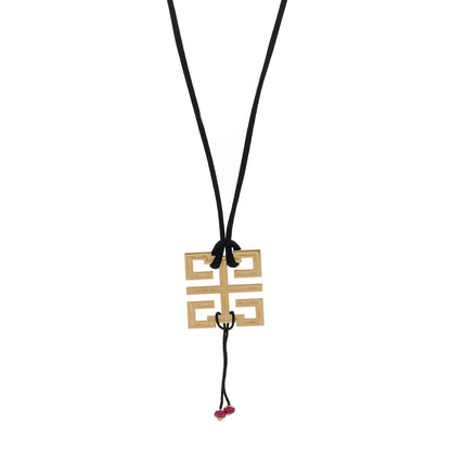 Cartier 18K Yellow Gold Ruby Le Braiser du Dragon Pendant Cord Necklace 1 of 6