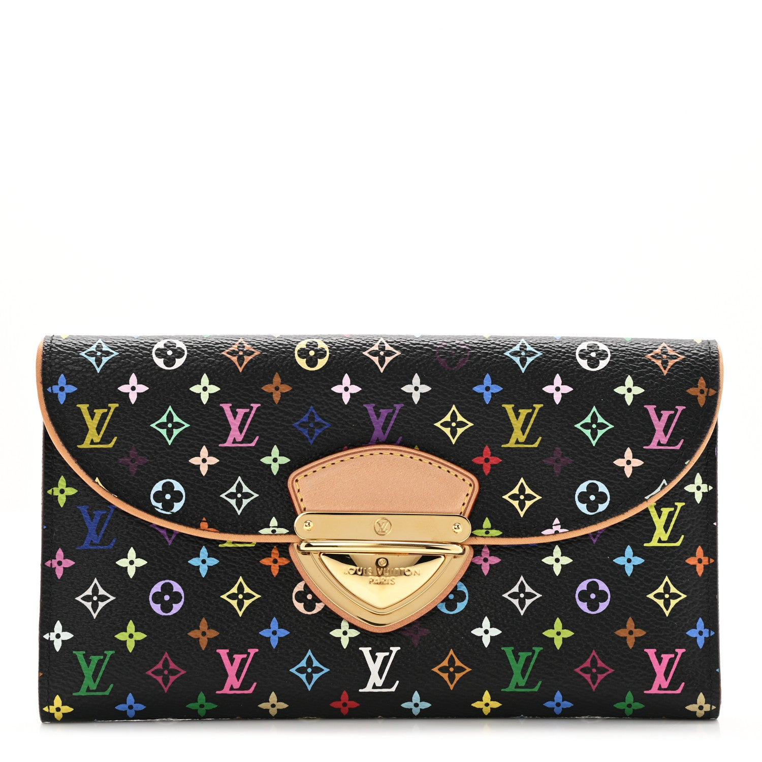 Louis Vuitton Monogram Multicolor Eugenie Wallet Black Grenade 1 of 8