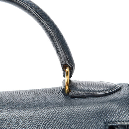 Hermes Courchevel Retourne Kelly 28 Bleu Marine 43 of 48