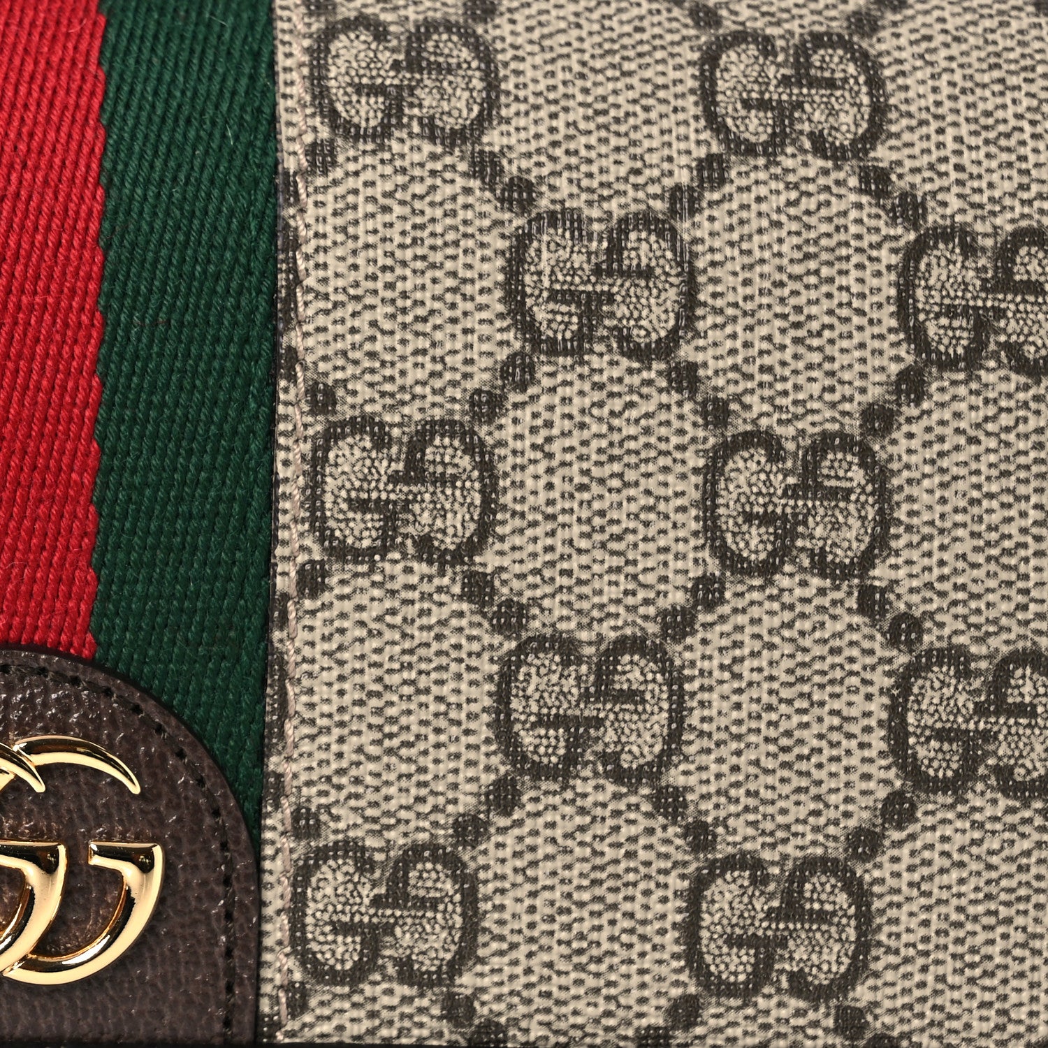 Gucci GG Supreme Monogram Web Ophidia Belt Bag Beige Ebony New Acero 9 of 12