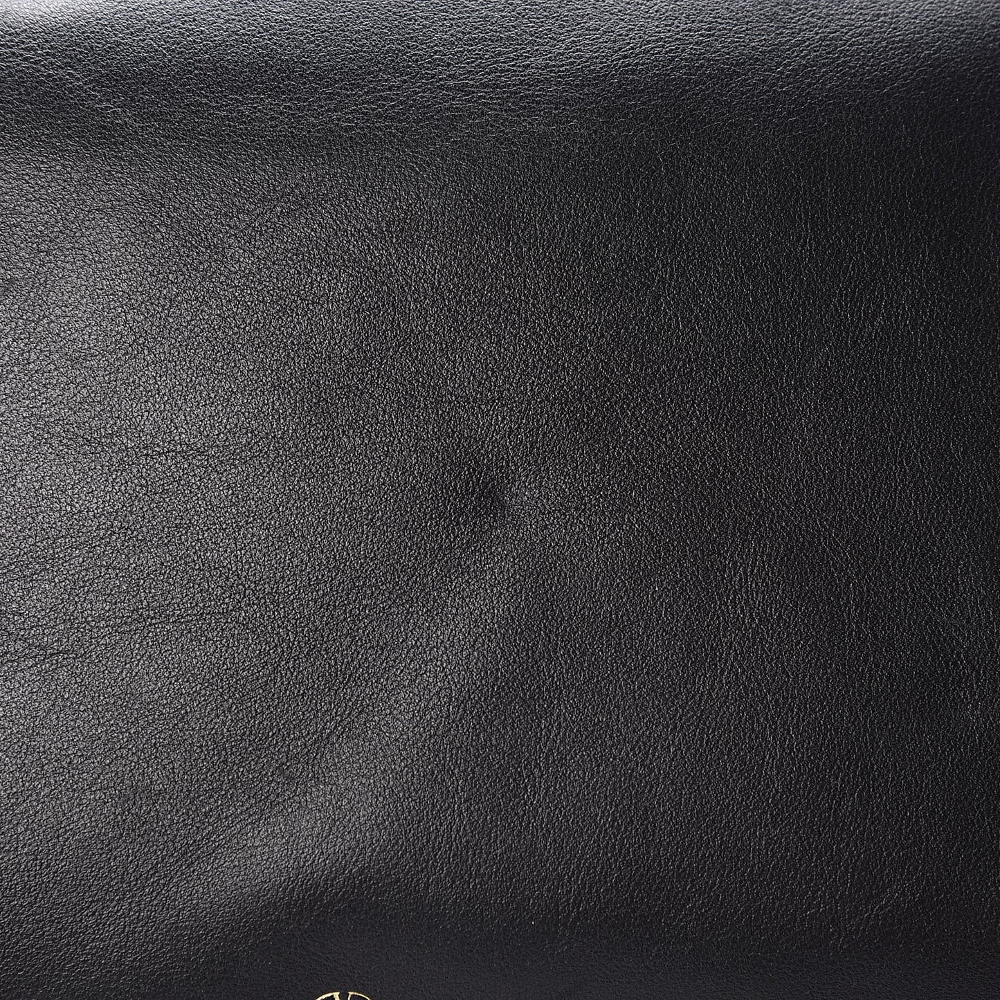 Vitello Large Rockstud Zip Pouch Black