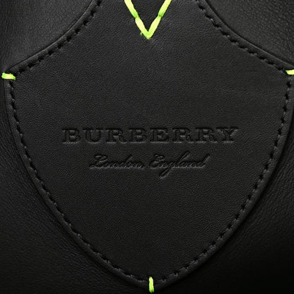 Burberry Canvas Mega Check The Giant Reversible Tote Black Neon Yellow 8 of 16