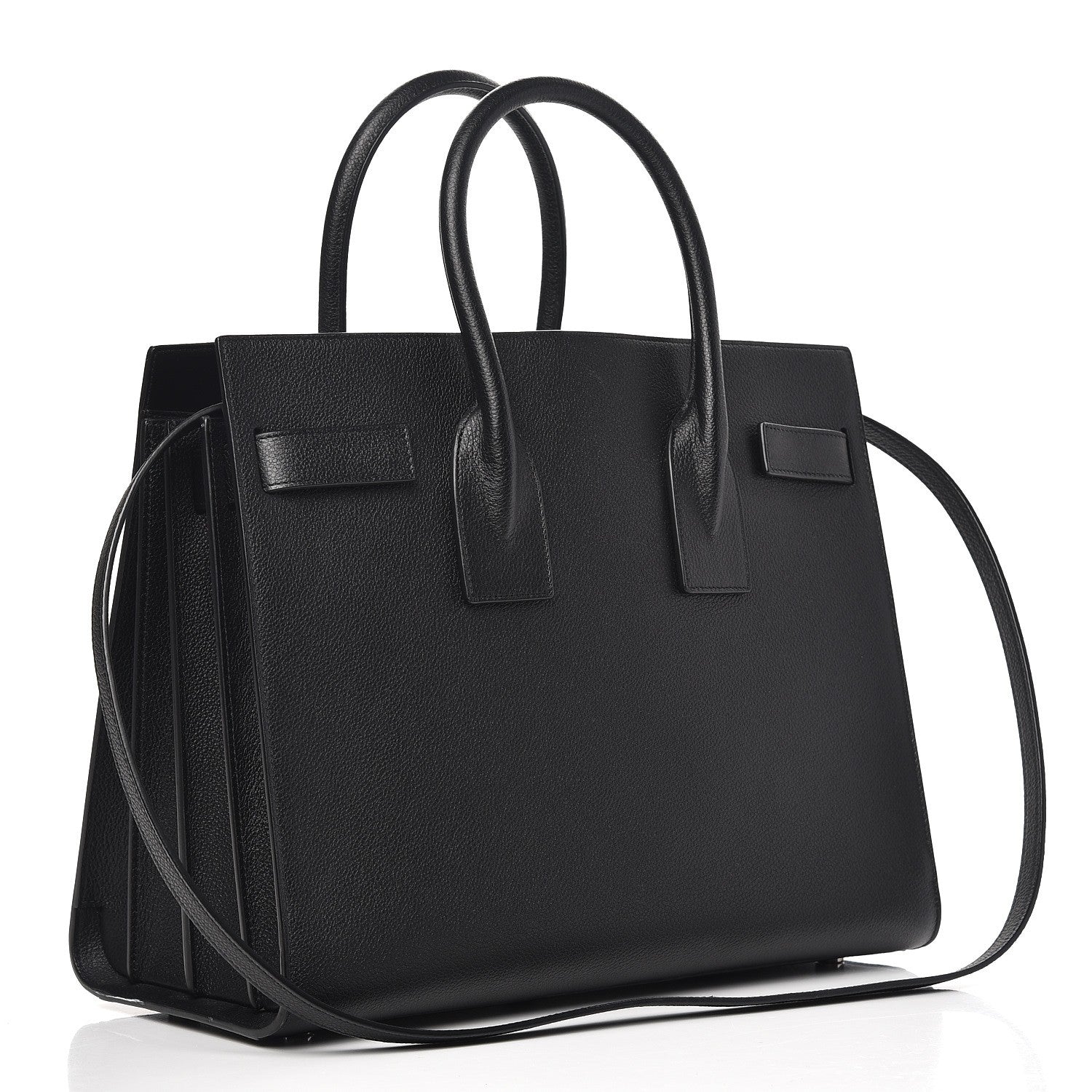 Saint Laurent Grained Calfskin Small Sac De Jour Black 4 of 11