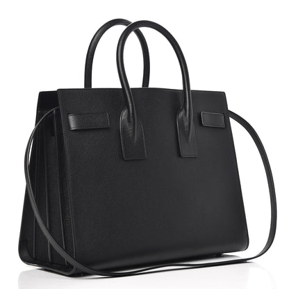Saint Laurent Grained Calfskin Small Sac De Jour Black 4 of 11