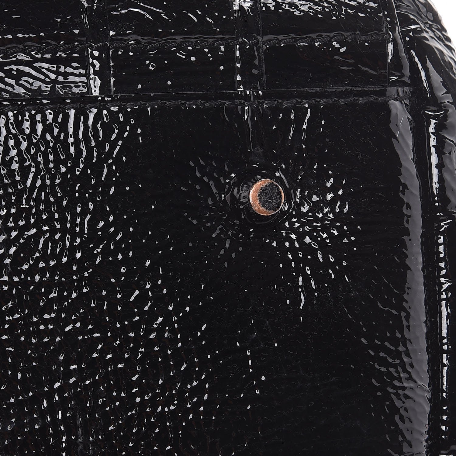 Burberry Patent Cartridge Pleat Tote Black 13 of 15